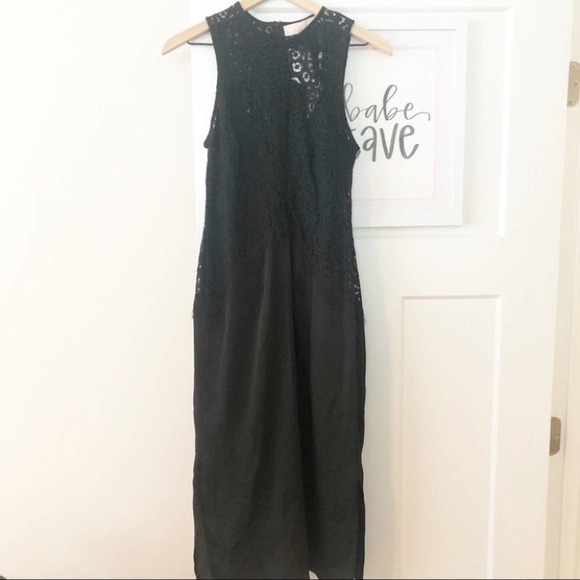 KEEPSAKE THE LABEL Be The One Black Midi Dress Size Medium NEW - Picture 4 of 12